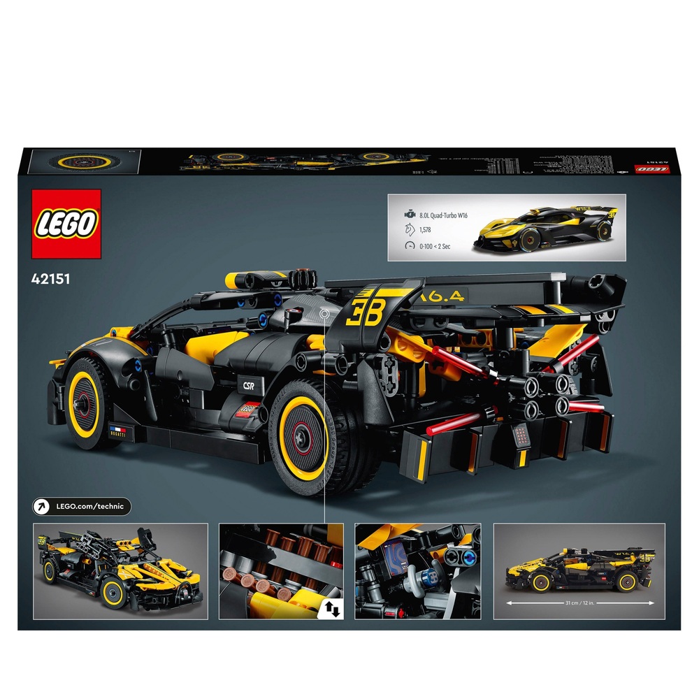 LEGO Technic 42151 Bugatti Bolide Modellauto Spielzeugbausatz