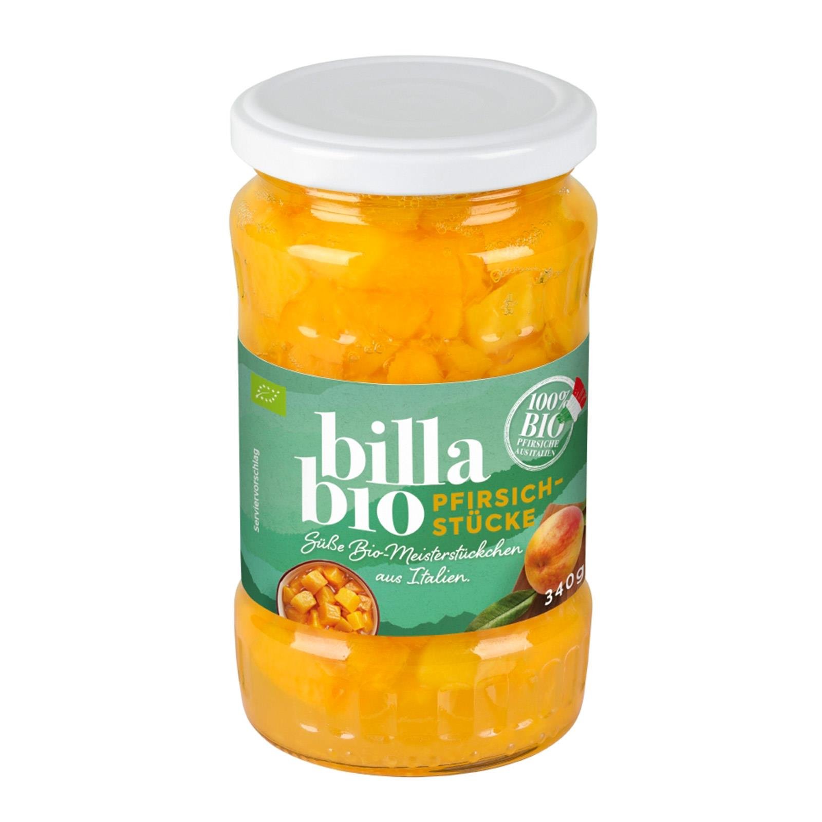 BILLA Bio Pfirsichstücke