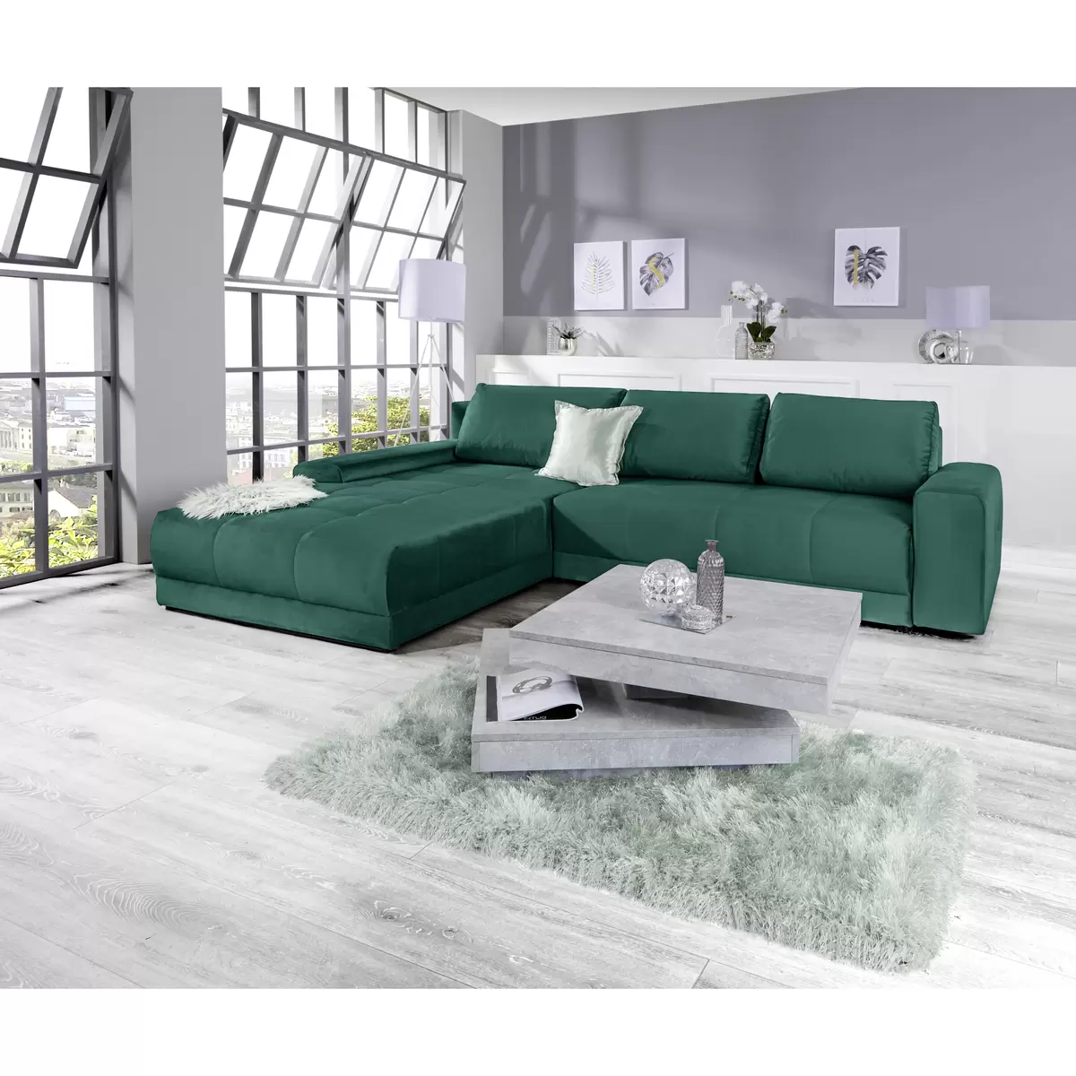 Ecksofa Adria 246 x 137 grün