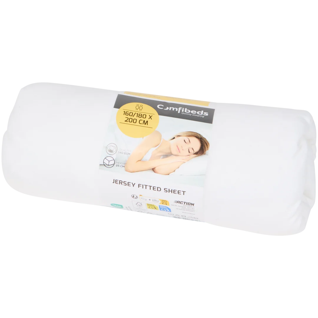 Comfibeds jersey hoeslaken 160/180 x 200 cm