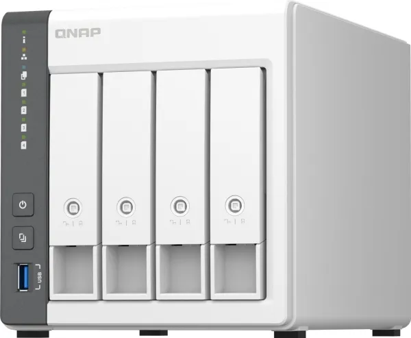 QNAP TS-433 - NAS-server - 4 bays - SATA 6Gb/s - RAID 0, 1, 5, 6, 10, JBOD, 50, 60 - RAM 4 GB - Gigabit Ethernet / 2.5 Gigabit Ethernet - iSCSI support