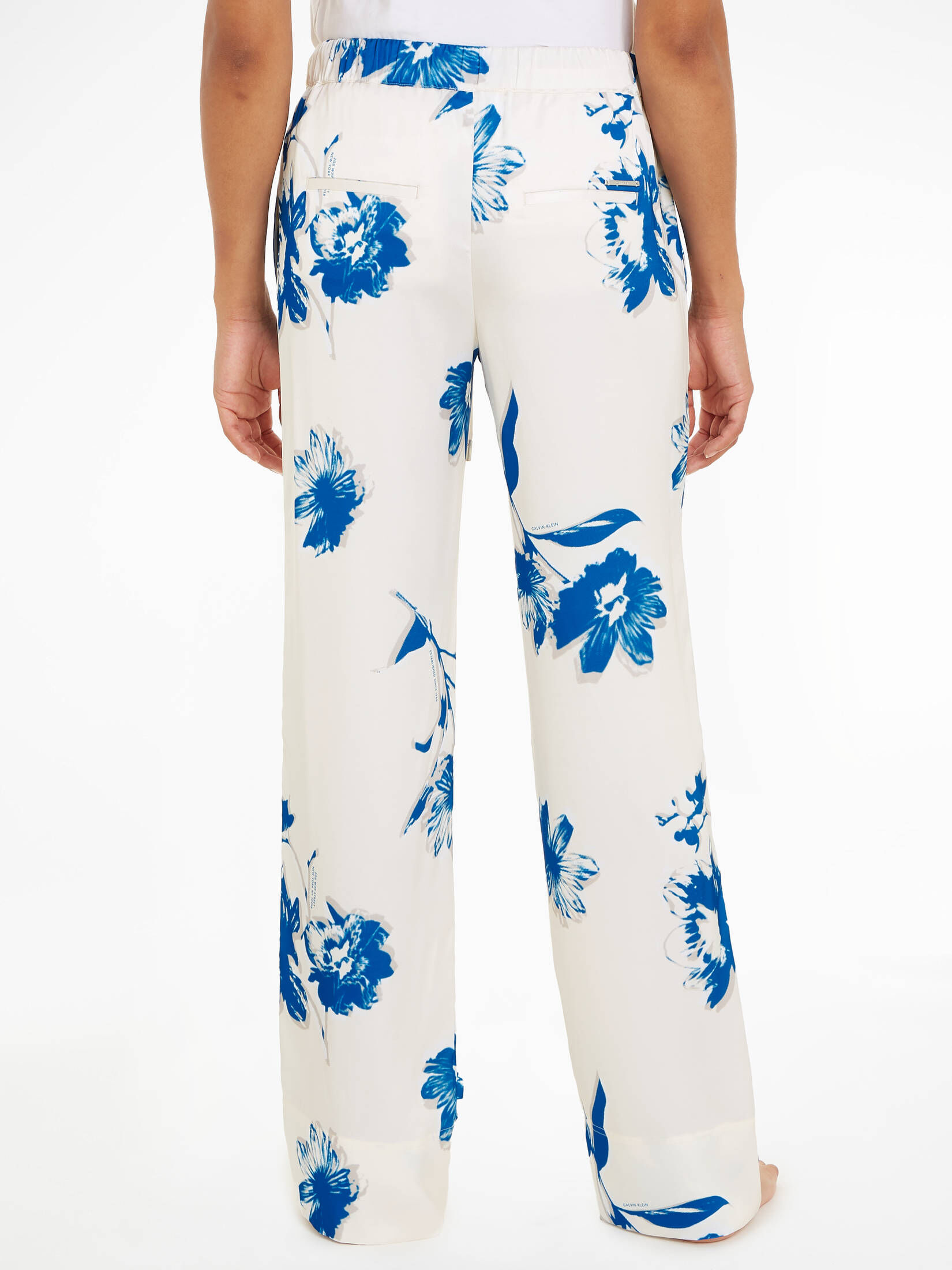 CALVIN KLEIN| Damen Hose LW SHINY SATIN PYJAMA PANTS
