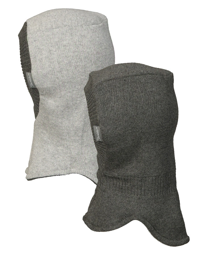 Wende-Schlupfmütze BASIC in grau