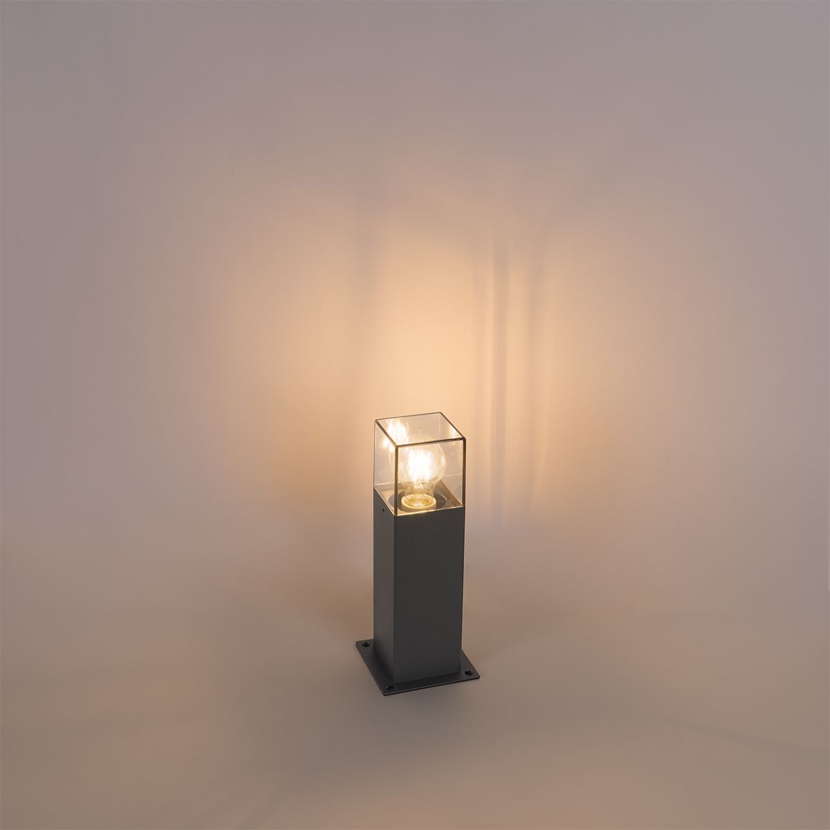 Buitenlamp 30 cm antraciet met grondpin en kabelmof - Denmark