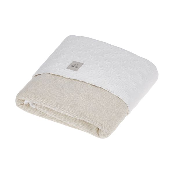 Nanami Embroidery Swaddle - 100 x 135 cm - Off White