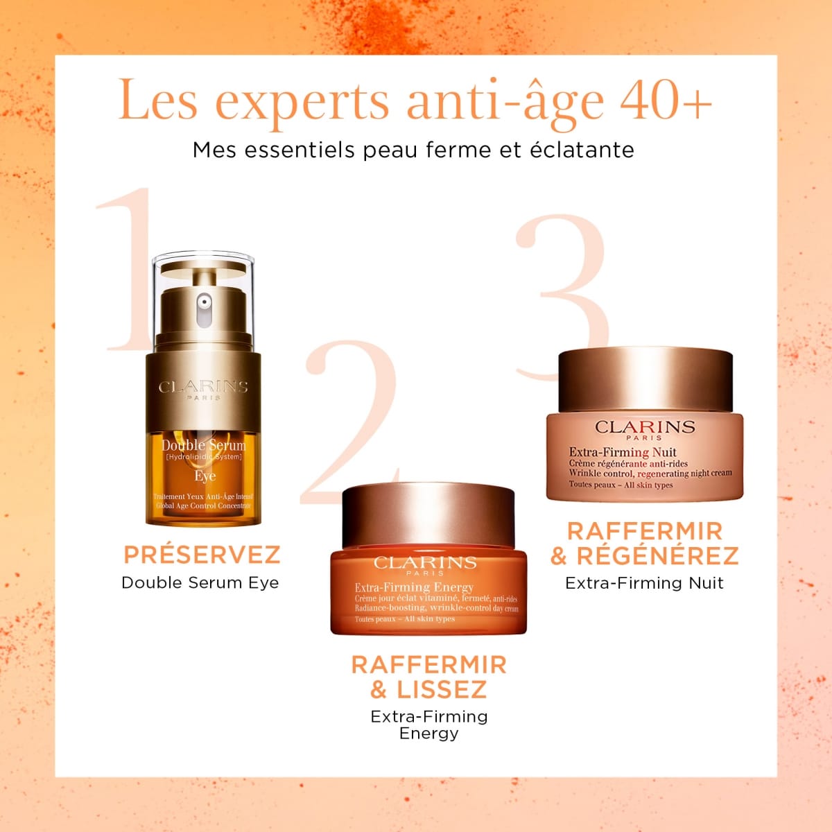 CLARINS Extra-Firming Energy Crème Jour Eclat Vitaminé, Fermeté, Anti-rides