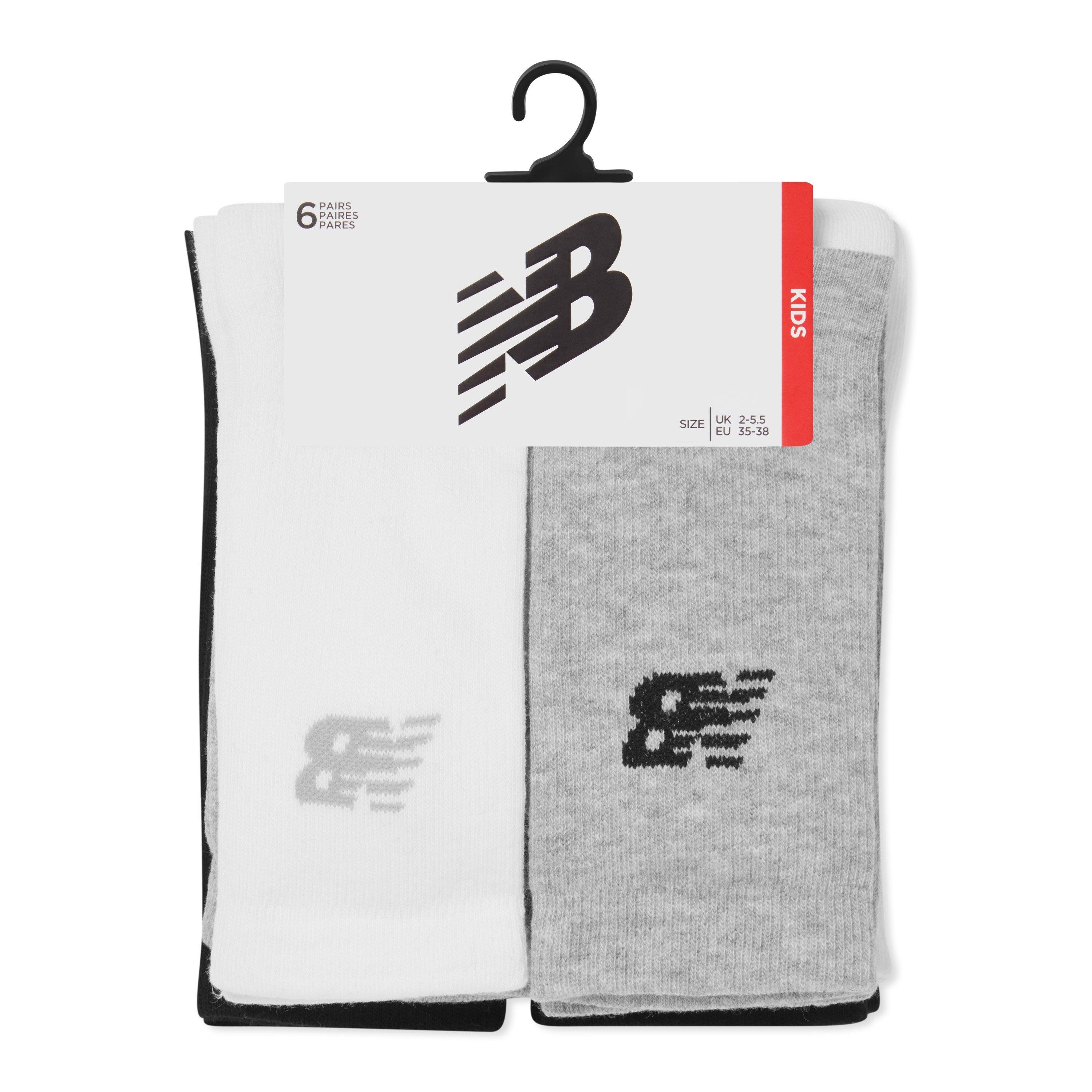 New Balance NB 6 Pack of Crew Socks Juniors