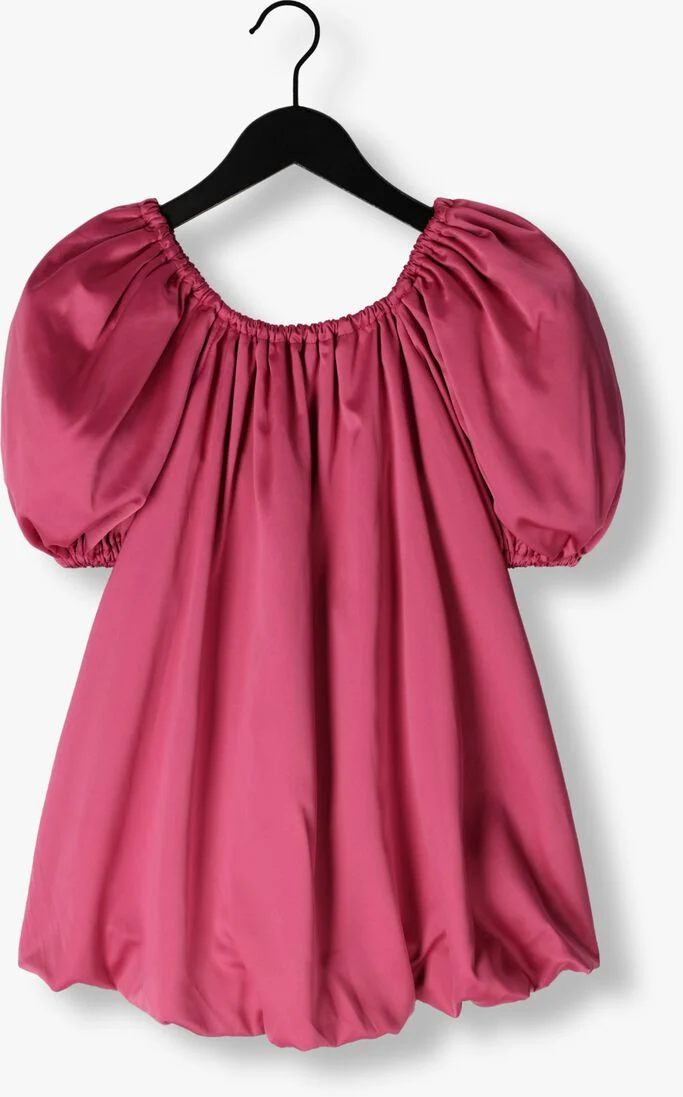 Salty Stitch roze salty stitch mini jurk ballon jurk - satijn roze
