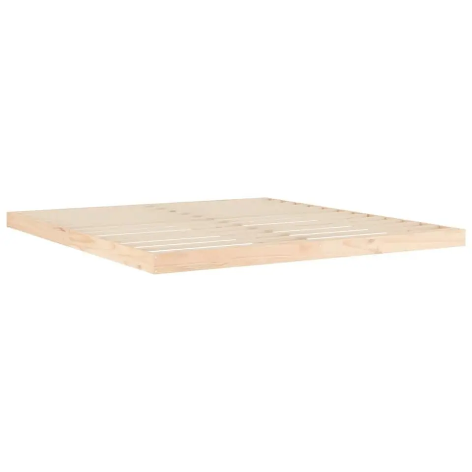 vidaXL - Bed frame pallet - Naturel - Massief grenenhout - 180x200 cm
