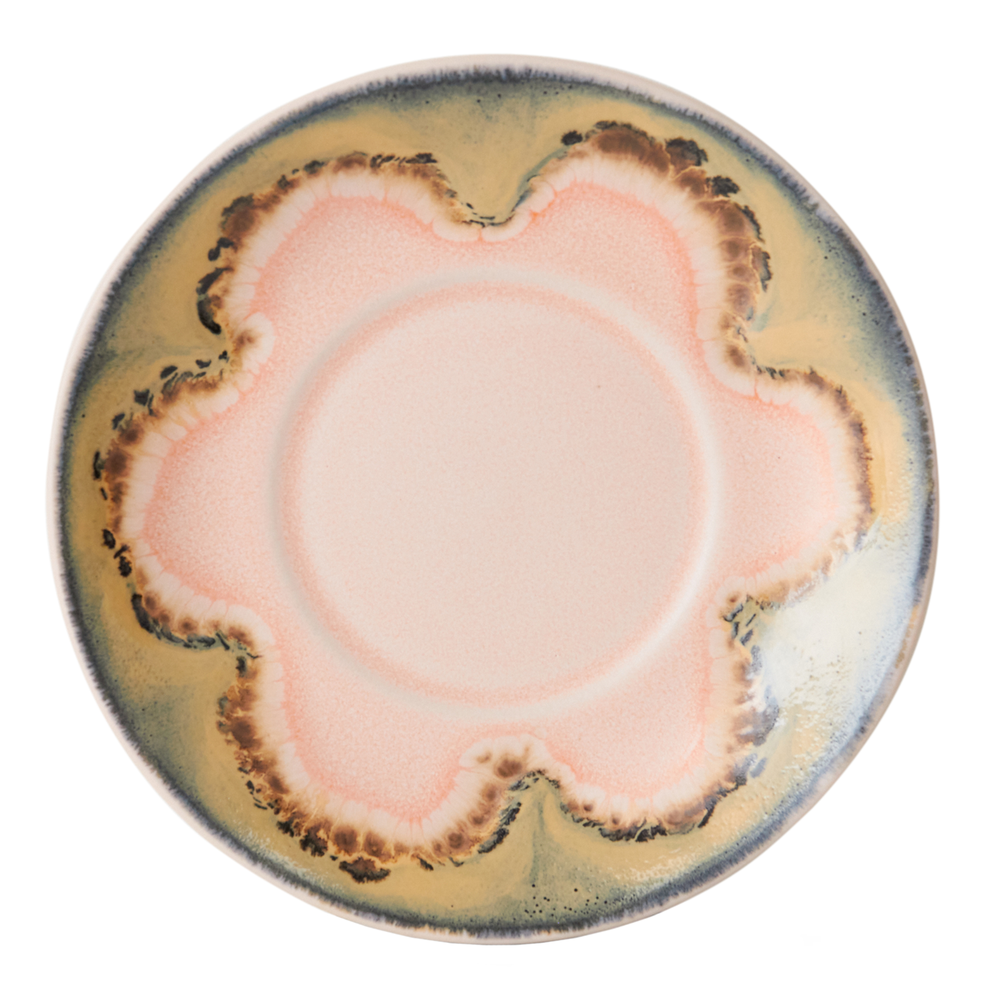 Servies 70's Ceramics Saucers ocean - set van 4
