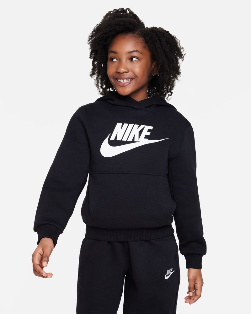 Sweat à capuche Nike Sportswear Club Fleece Noir pour enfant