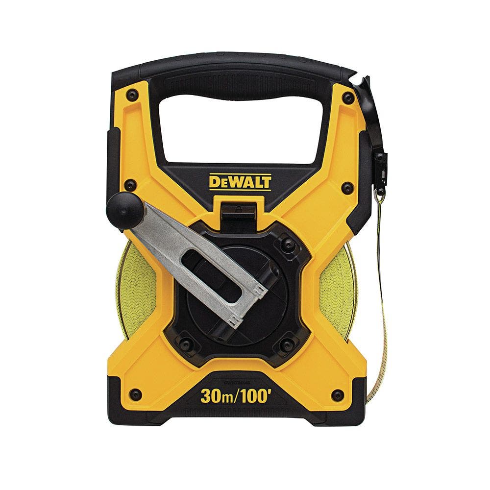Fita métrica de fibra de vidro DEWALT de 30 m em carretel aberto (DWHT34146)