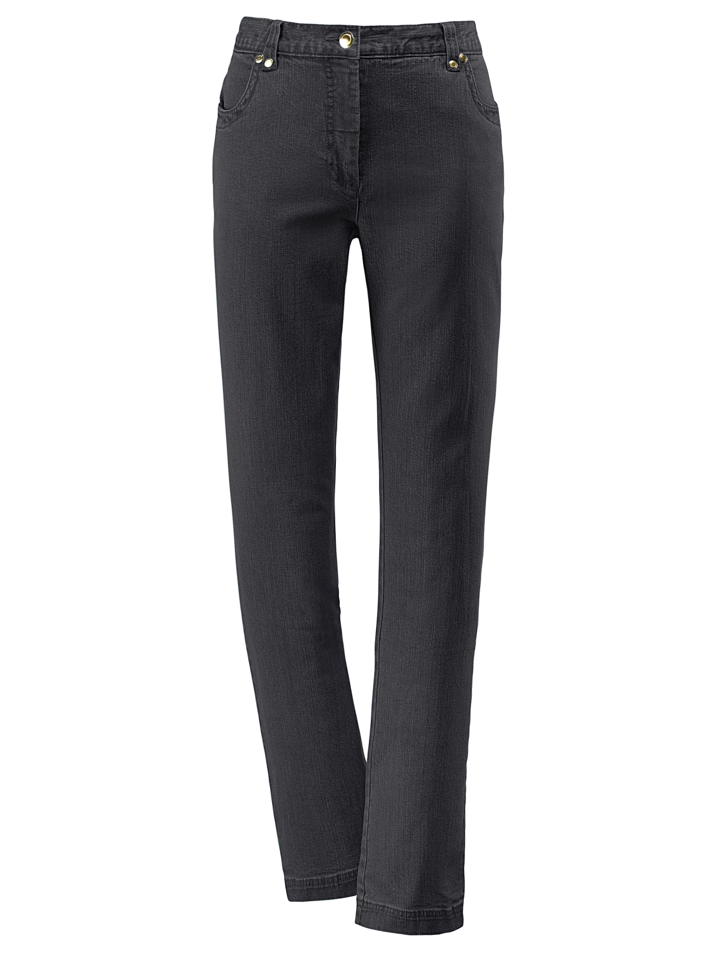 Stretch-Jeans in schwarz
