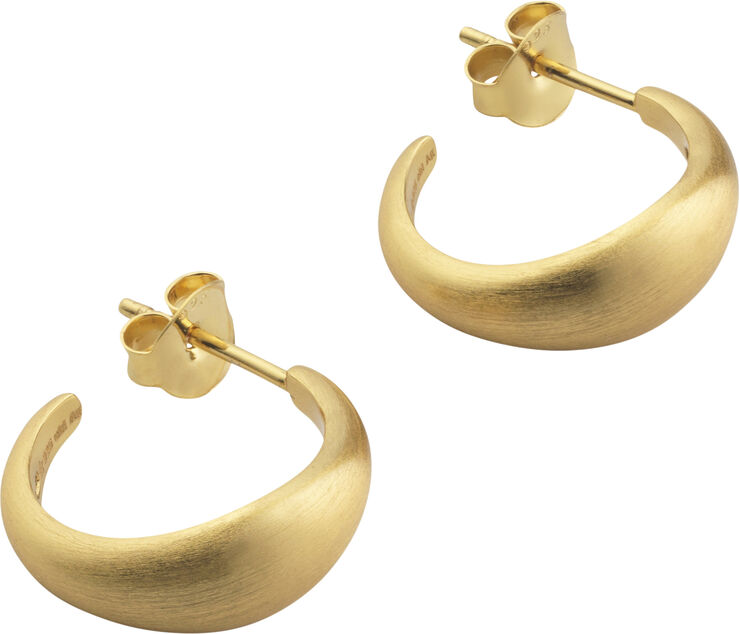 ByBiehl Ocean Flow Hoops Small Gold plated silv