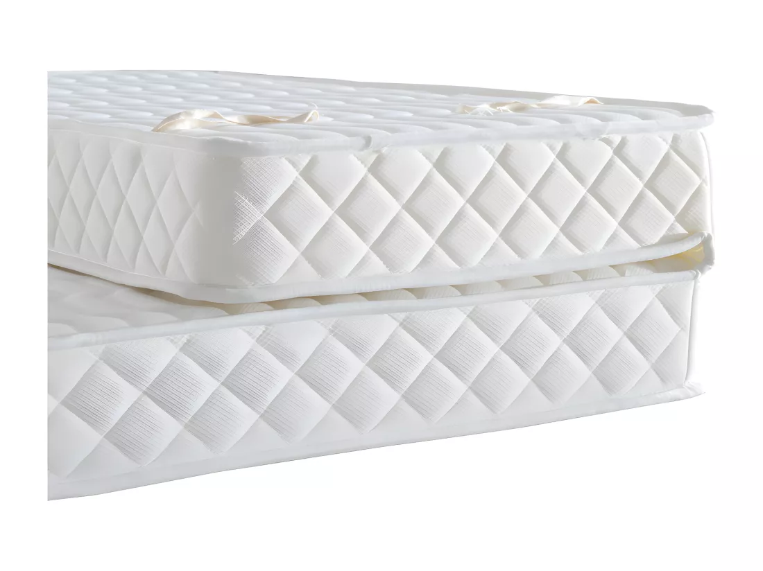 Matelas 140x190 cm Ferme pour Tous Bz x 15 cm + Oreiller Visco - Ressorts ensaches + memoire de Forme - Dim Assise 60 cm