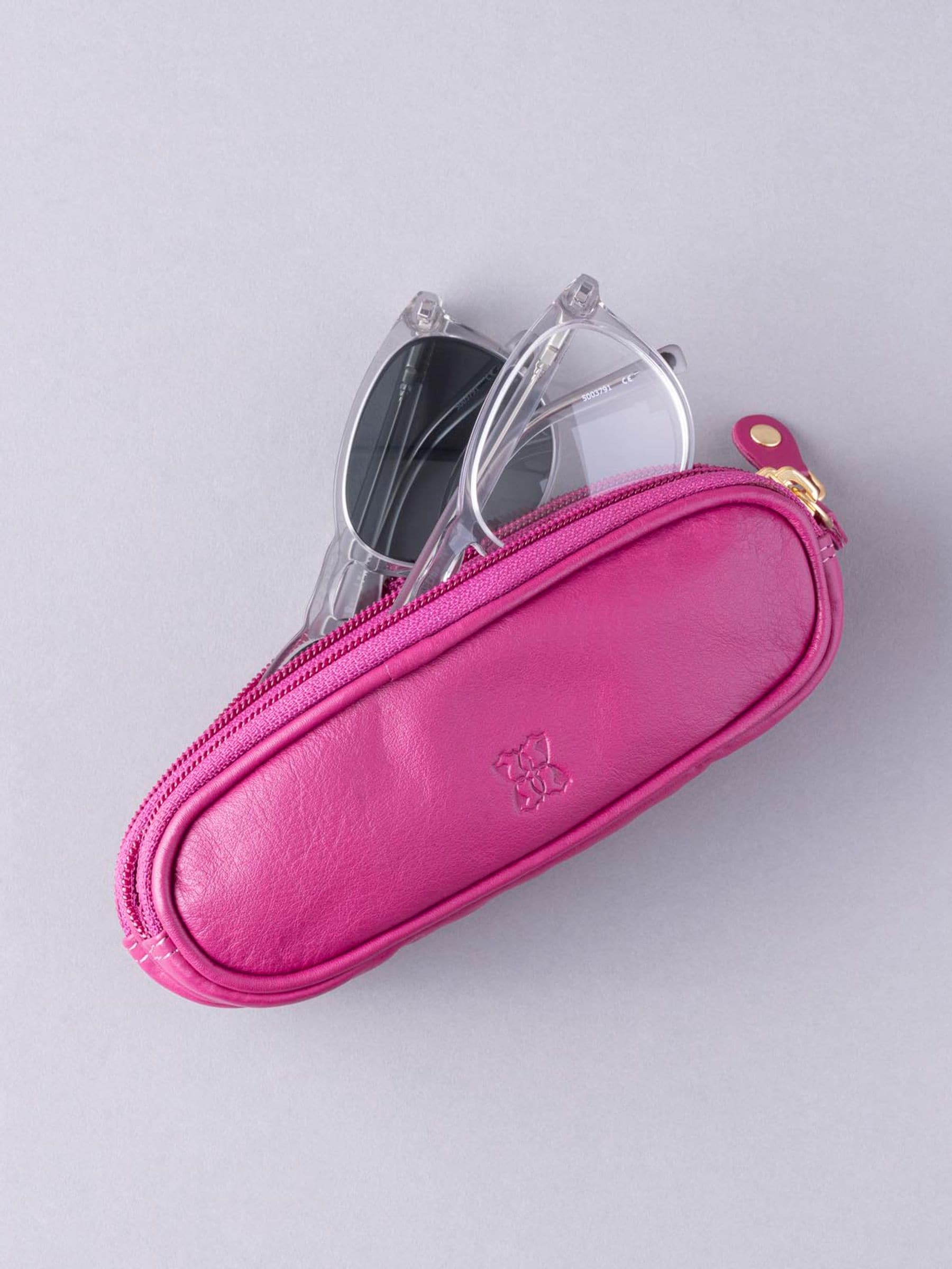 Cranberry - Lakeland Leather dubbele brillenkoker