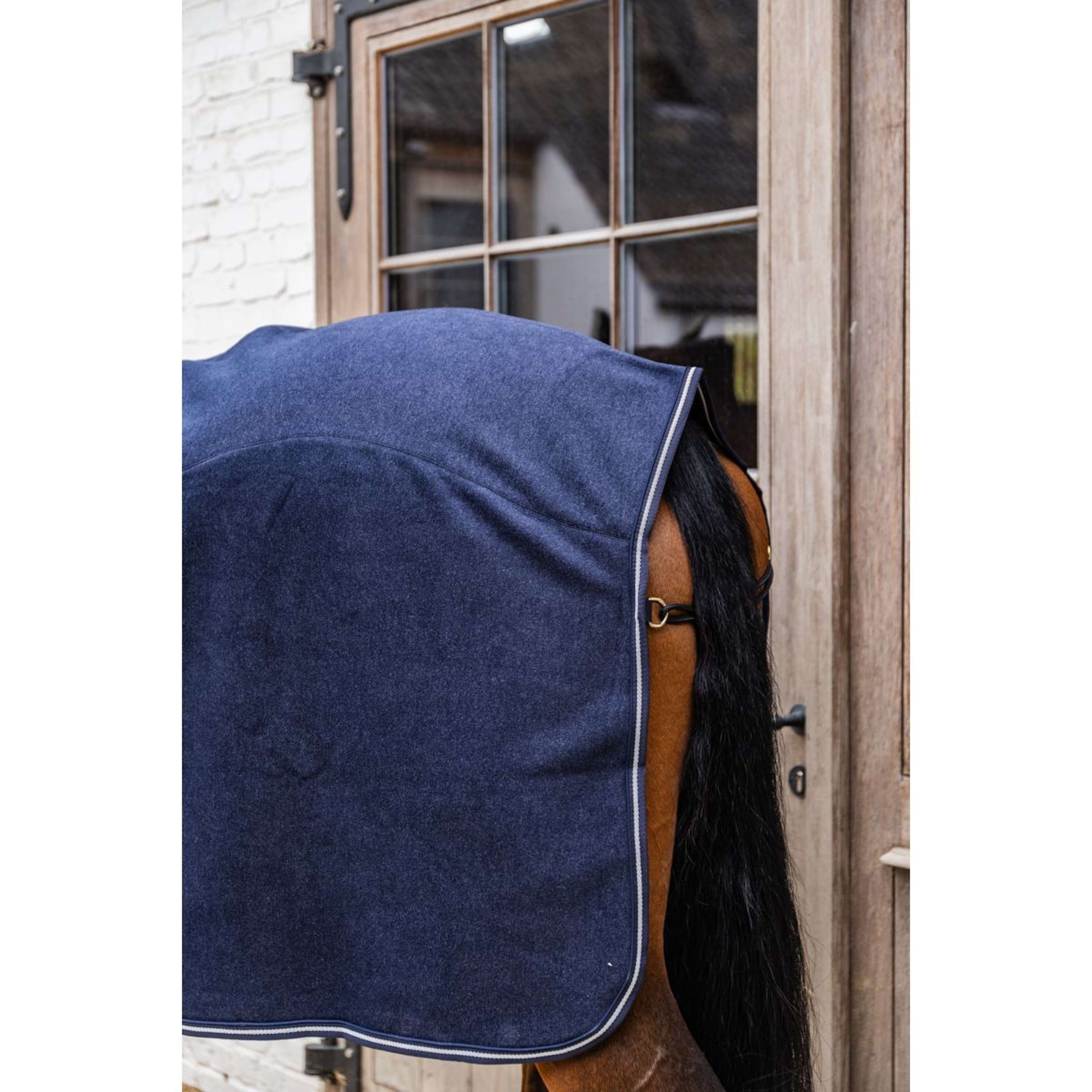Kentucky Fleecedeken Heavy Melange Navy