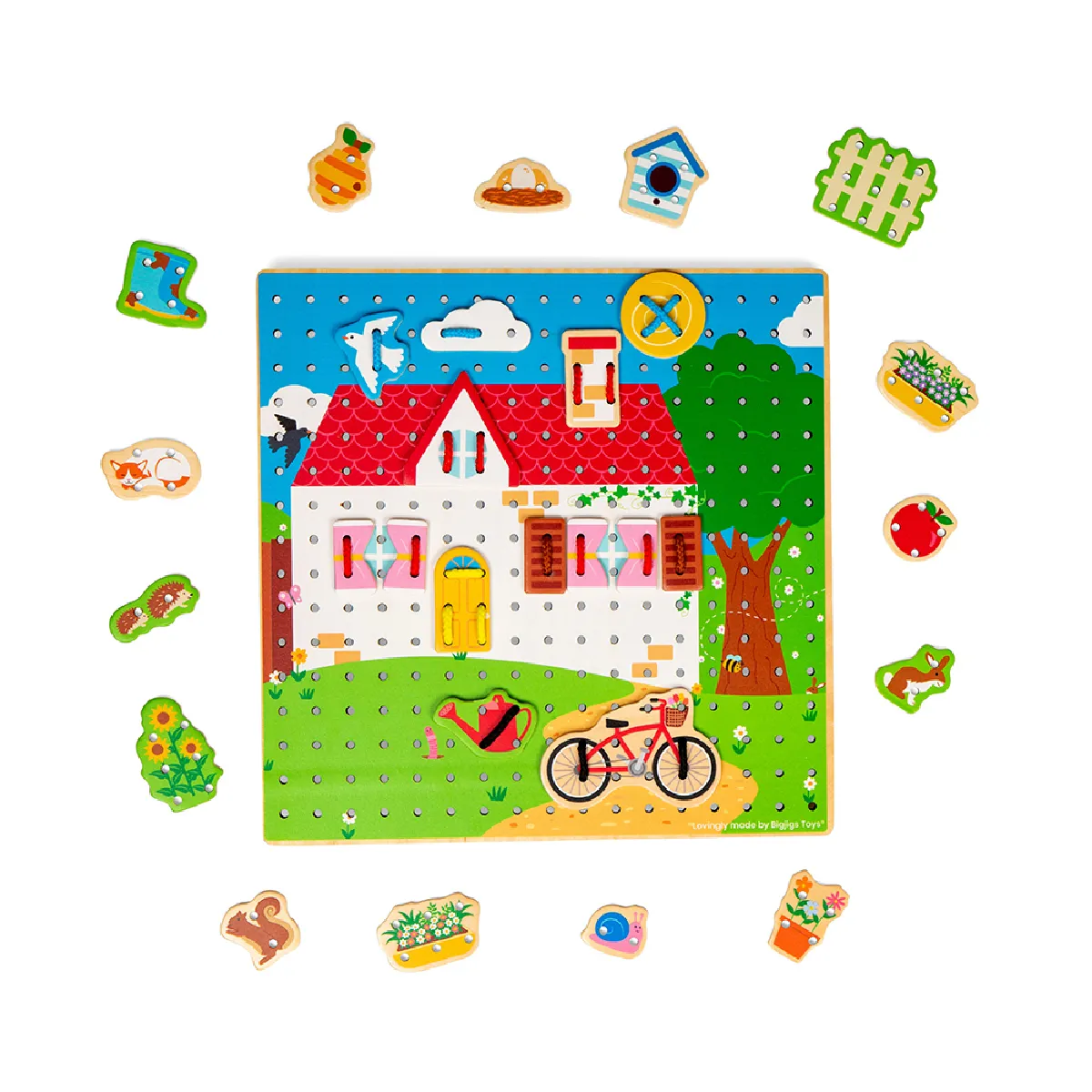 Bigjigs Toys House Jouet de dentelle