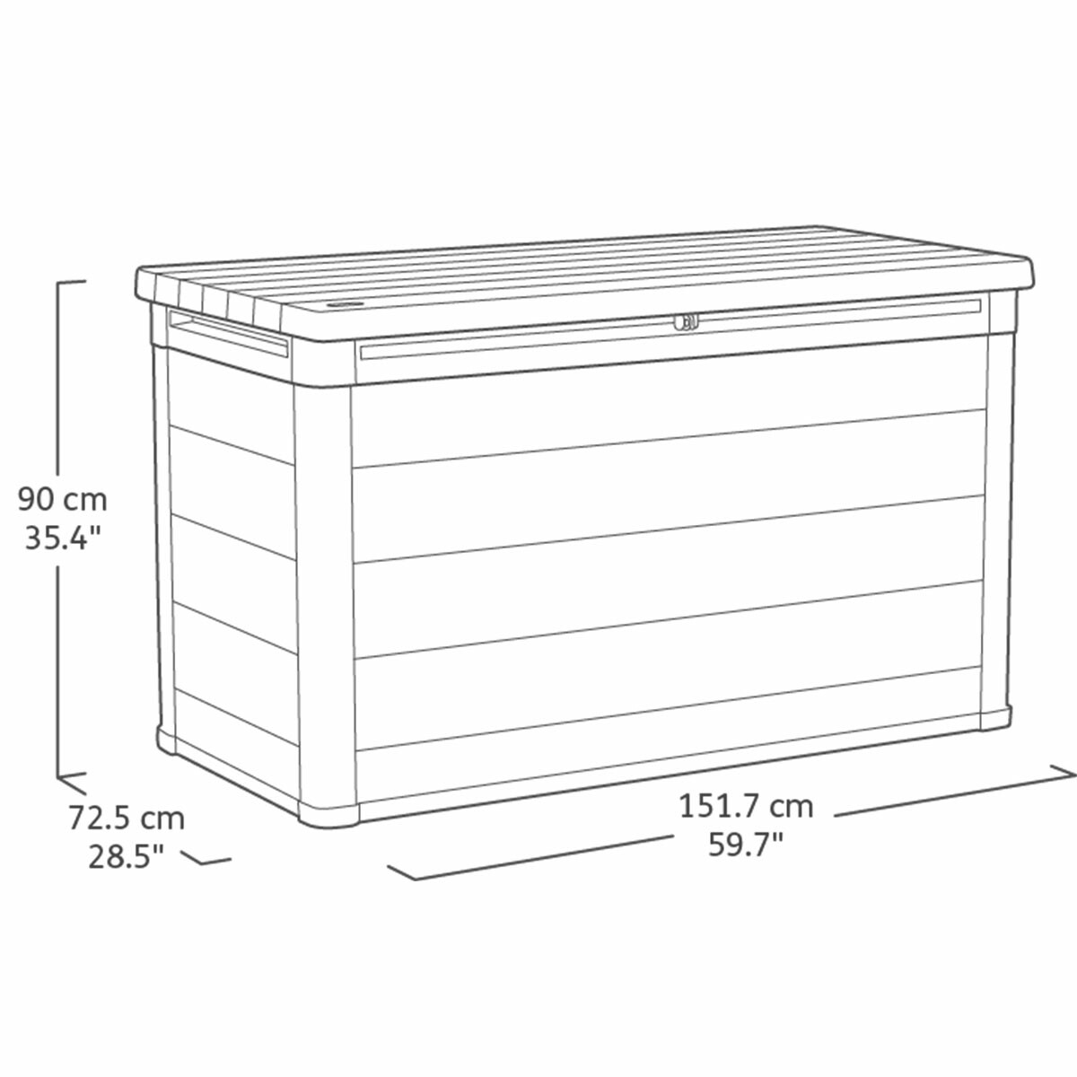 Keter Cortina 757 liter opbergbox
