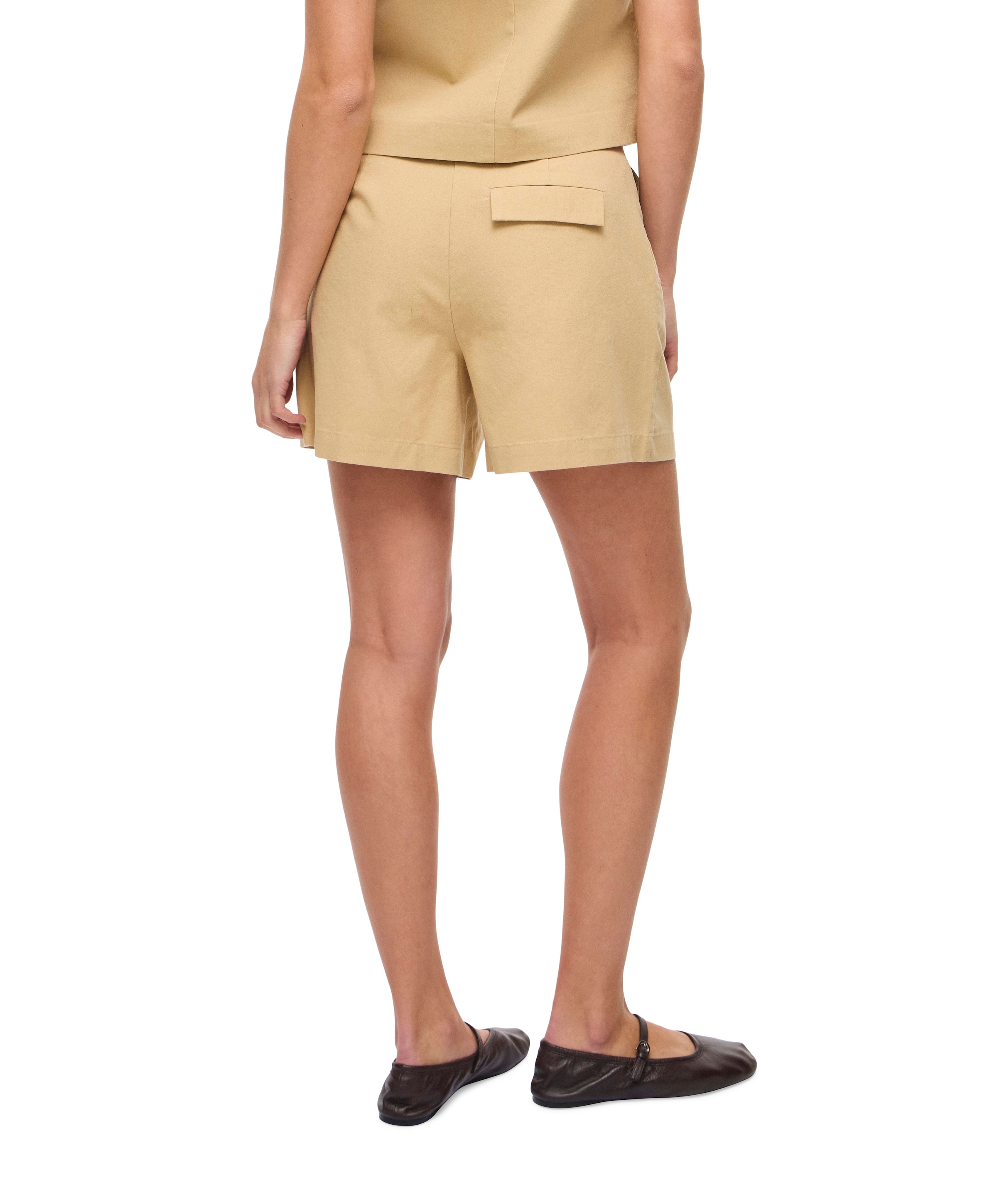 Vila VIALARA HW dames korte broek beige