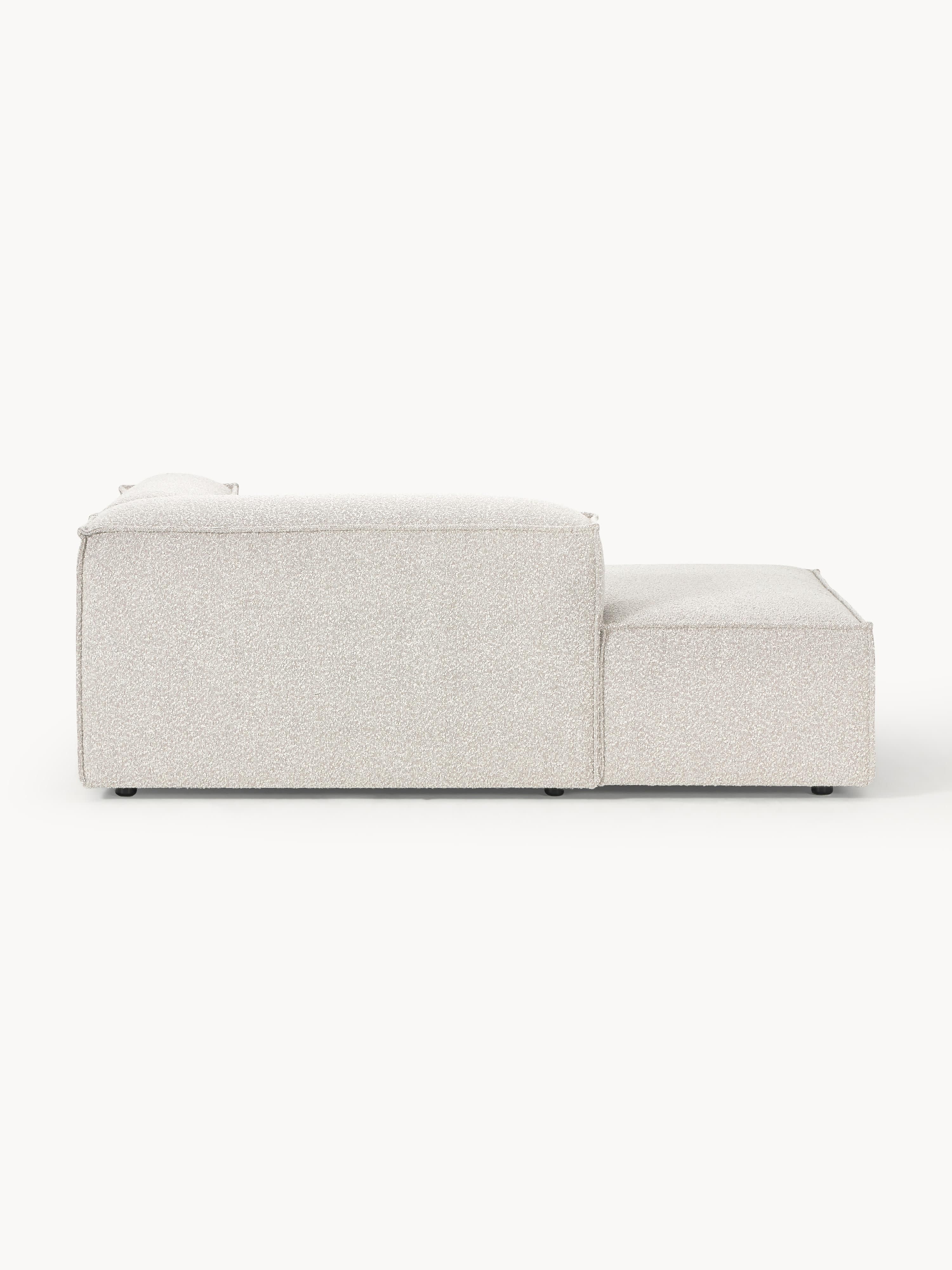 Chaise longue hoekmodule Lennon van bouclé