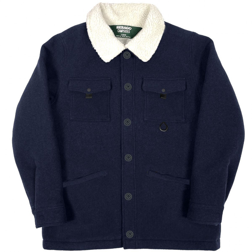 OTTERCREEK NAVY-VESTE DOUBLEE POLAIRE POUR HOMME
