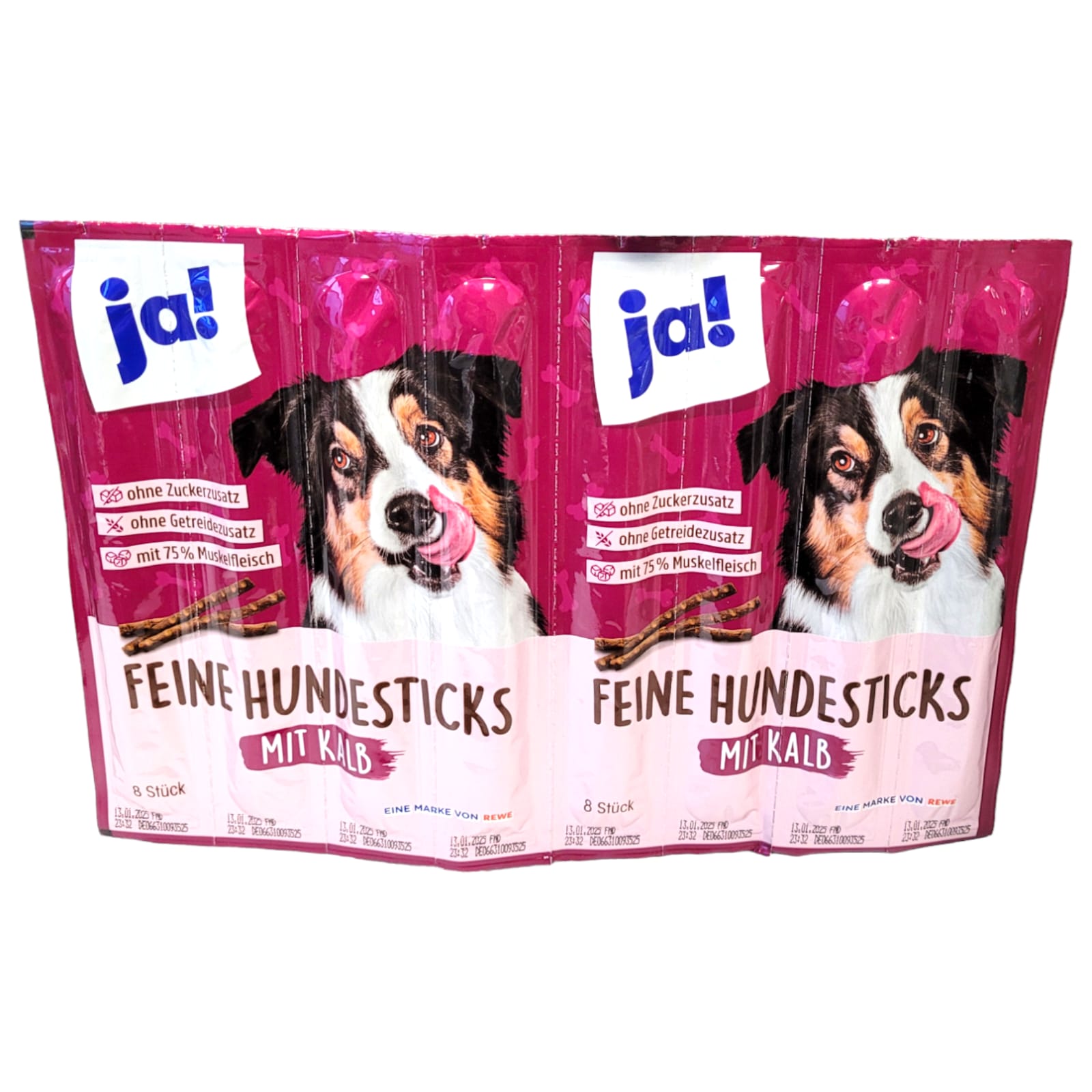 ja! Hundesticks 8x11g=88g Kalb MHD:15.1.26