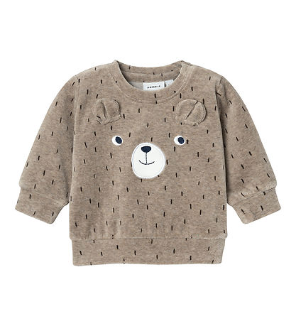 Name It Bluse - NbnNalwin - Velour - WeatheRød Teak