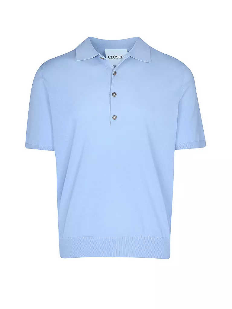 CLOSED Strickpoloshirt  blau