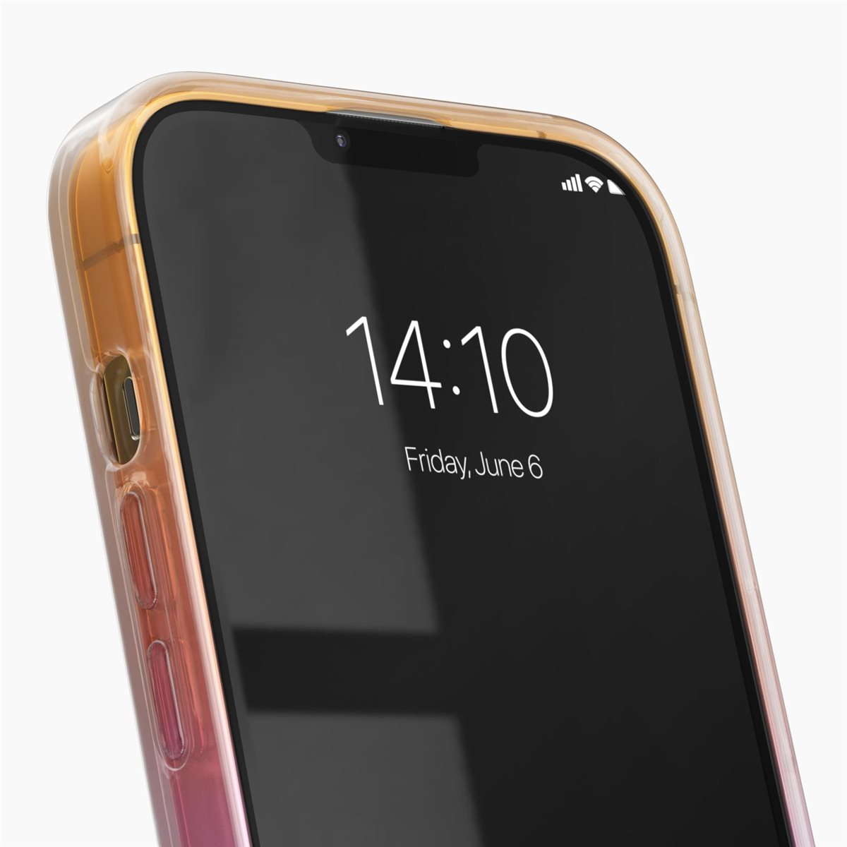 iPhone 13 Pro Hardcase Hülle Clear Case Recycled (IDCLCSS23-I2161P-466) - Vibrant Ombre