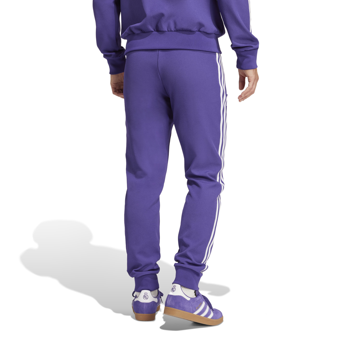 adidas Real Madrid Icon Trainingspak Full-Zip 2024-2025 Paars Wit