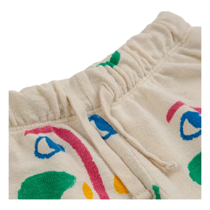 Bobo Choses Jogger Coton Bio Visages | Ecru