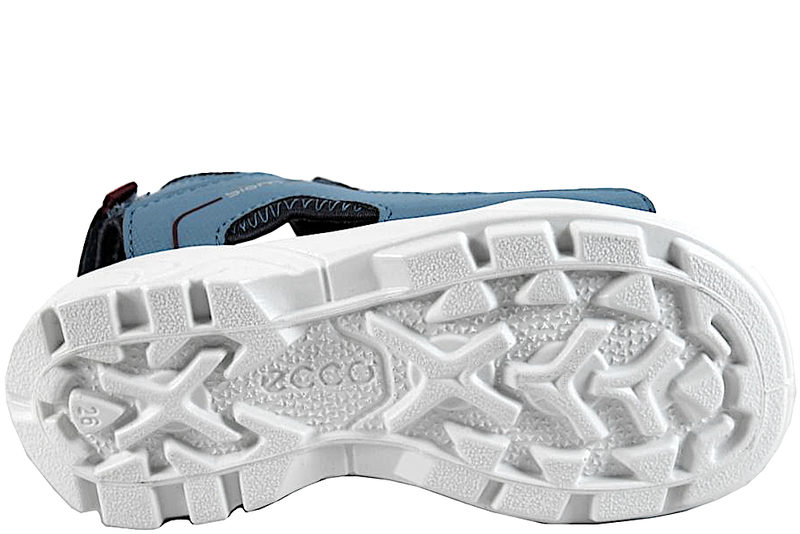 ECCO BIOM RAFT SANDAL I BLÅT TEKSTIL