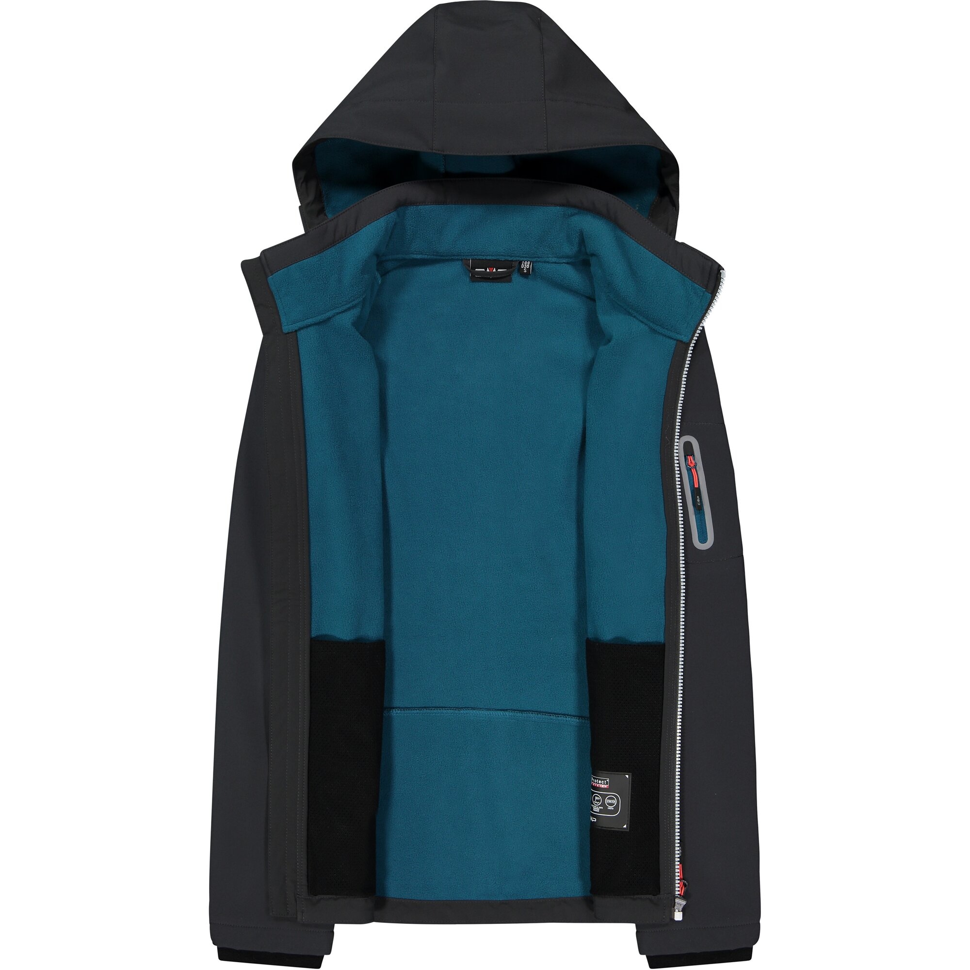 CMP Softshelljacke »WOMAN JACKET ZIP HOOD« 1 Stk. tlg. Wärmend & wind- & wasserabweisend, Übergangsjacke