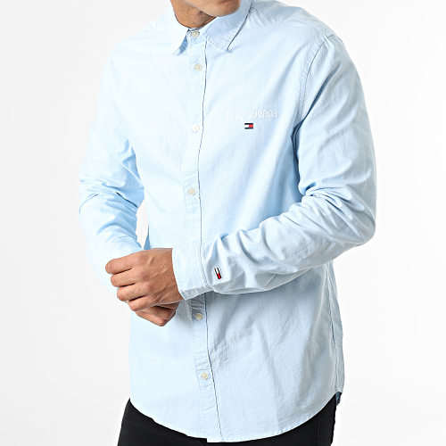 Chemise Manches Longues Serif Linear Oxford 5143 Bleu Clair