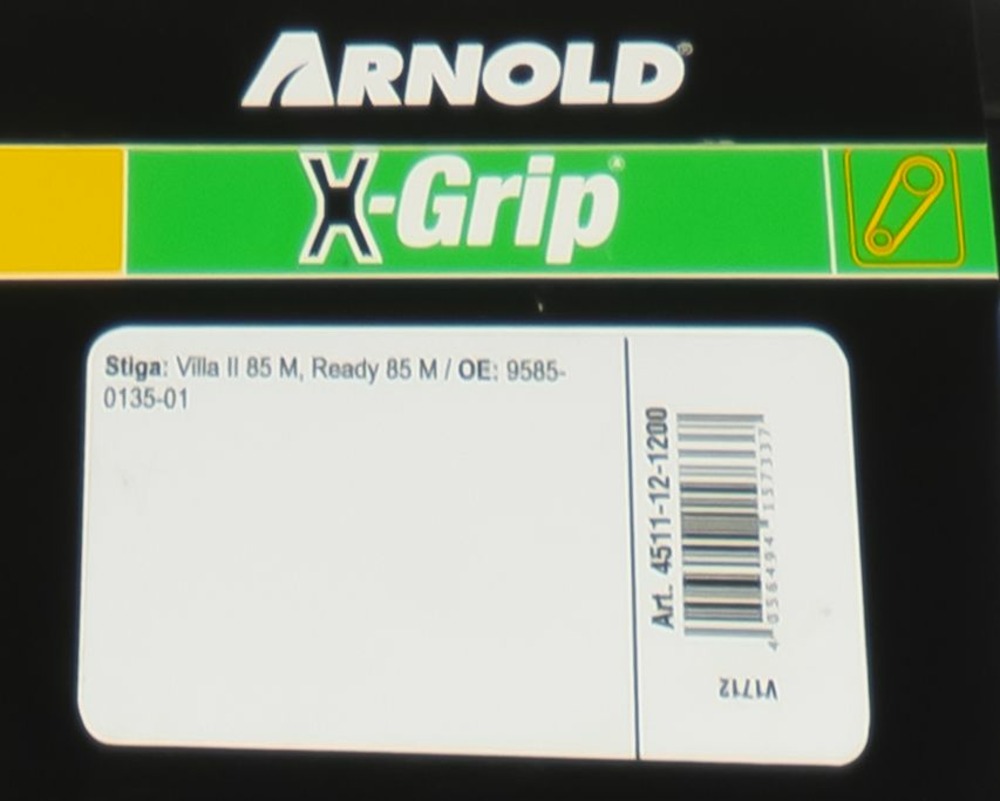Courroie dentée trapézoïdale x-grip de type 120s8m1200