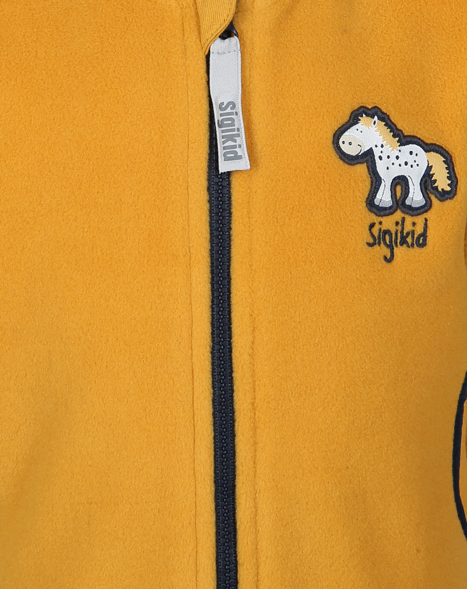 Fleecejacke KLEINES PONY in gelb