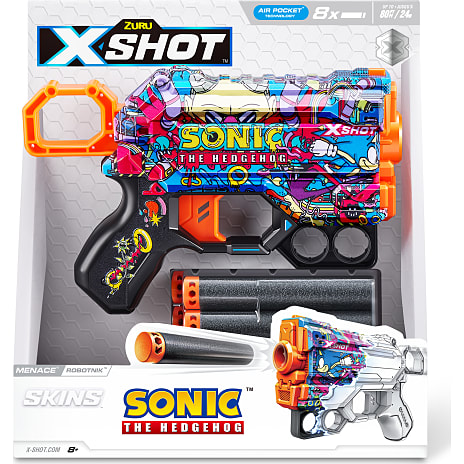 X-Shot Skins Menace Blaster - Mega Sonic Skin