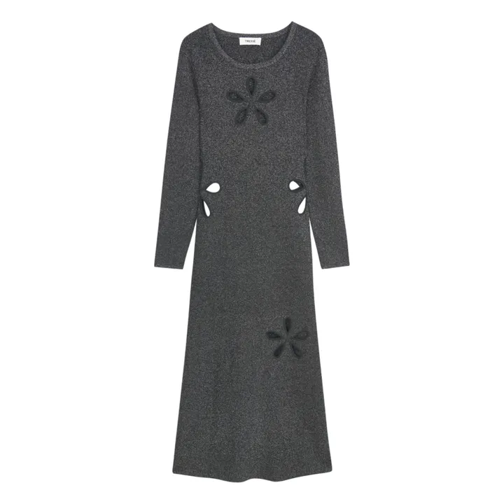 Tressé Robe Métallisée Rama | Noir
