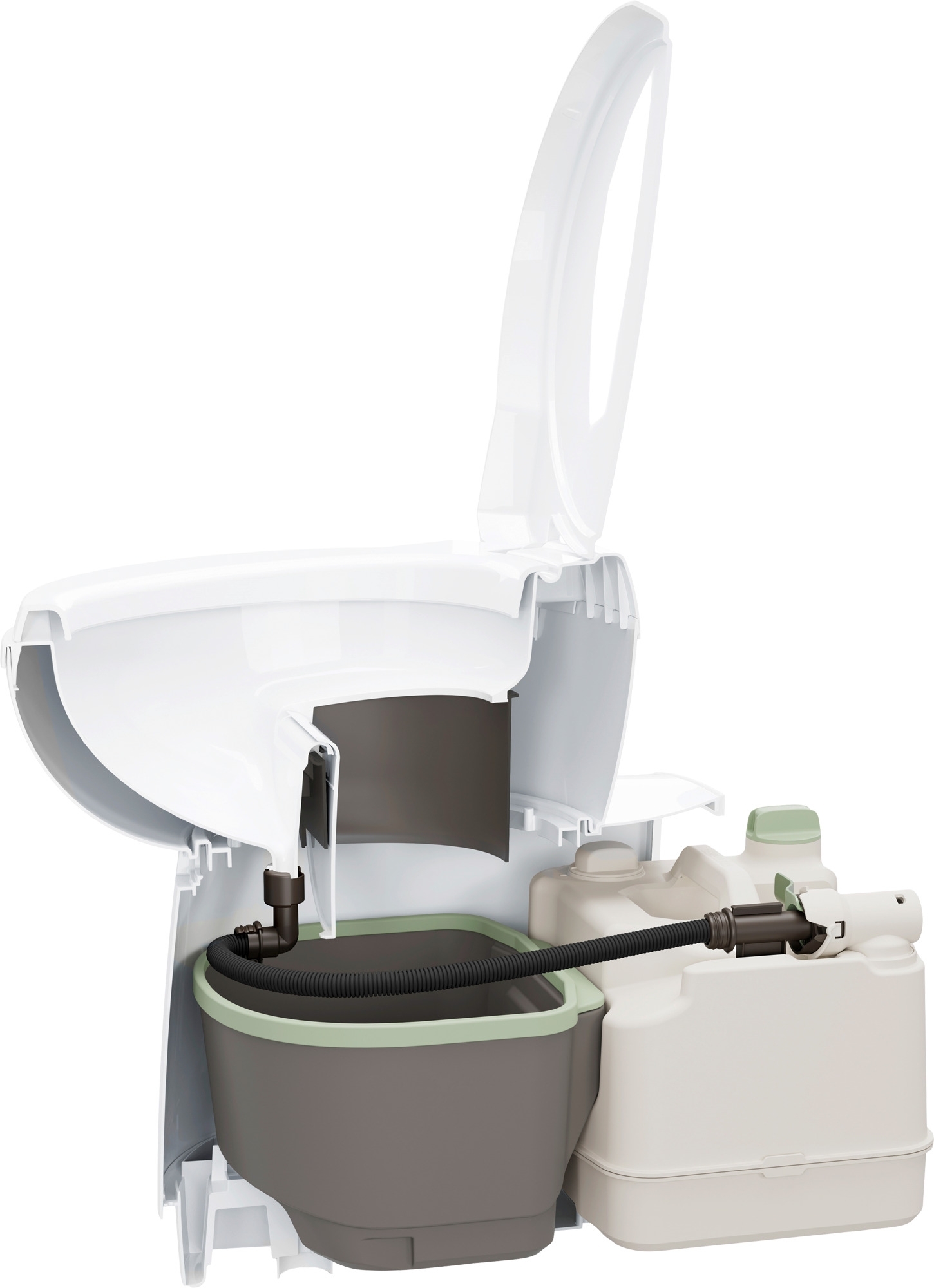 Thetford S260-S Trenntoilette mit elektronischer Füllstandsanzeige ohne vollständige Verkleidung