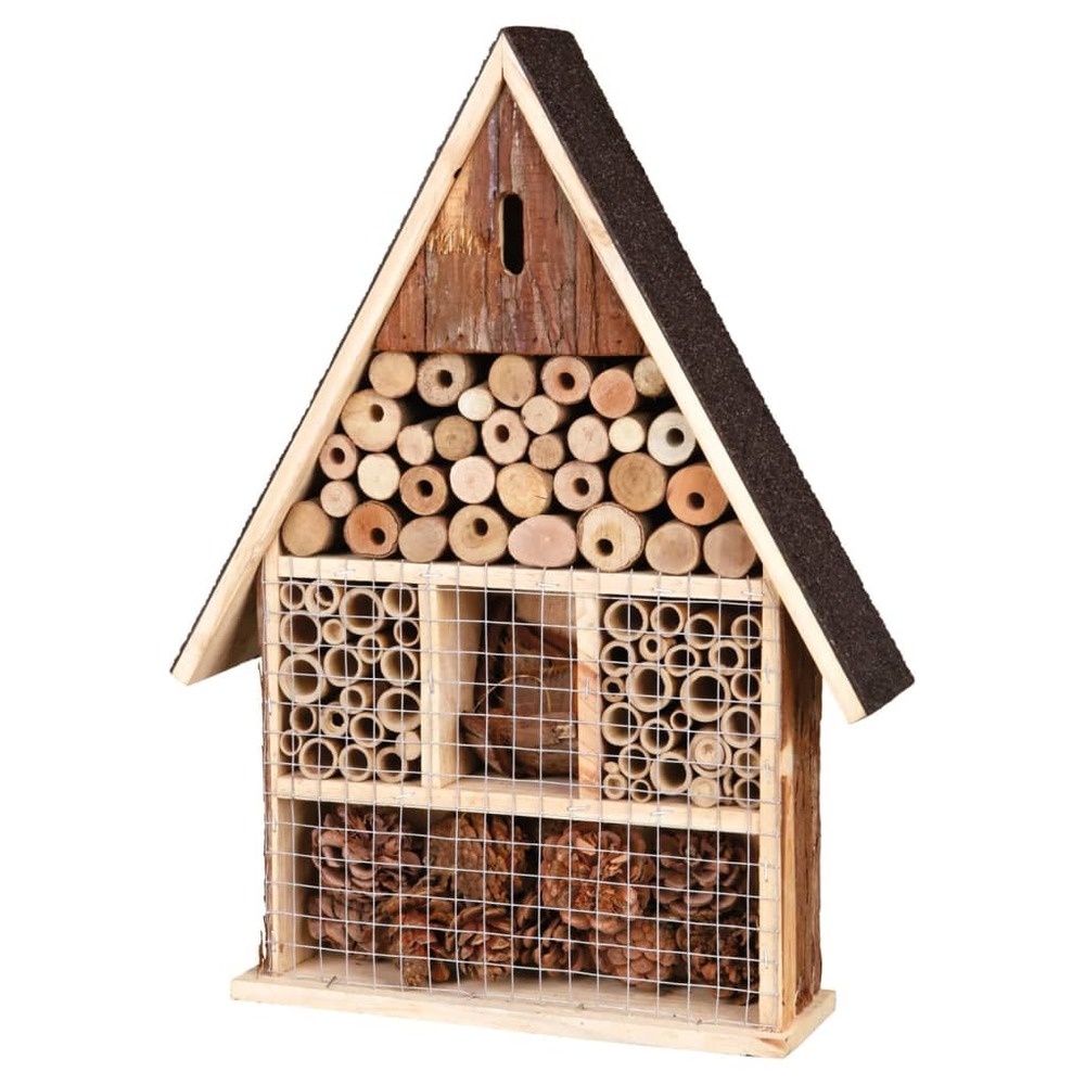 Hôtel à insectes 35x50x9 cm bois d'écorce