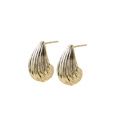 Friihof Siig Elna Small Øreringe, Gold Plated Brass