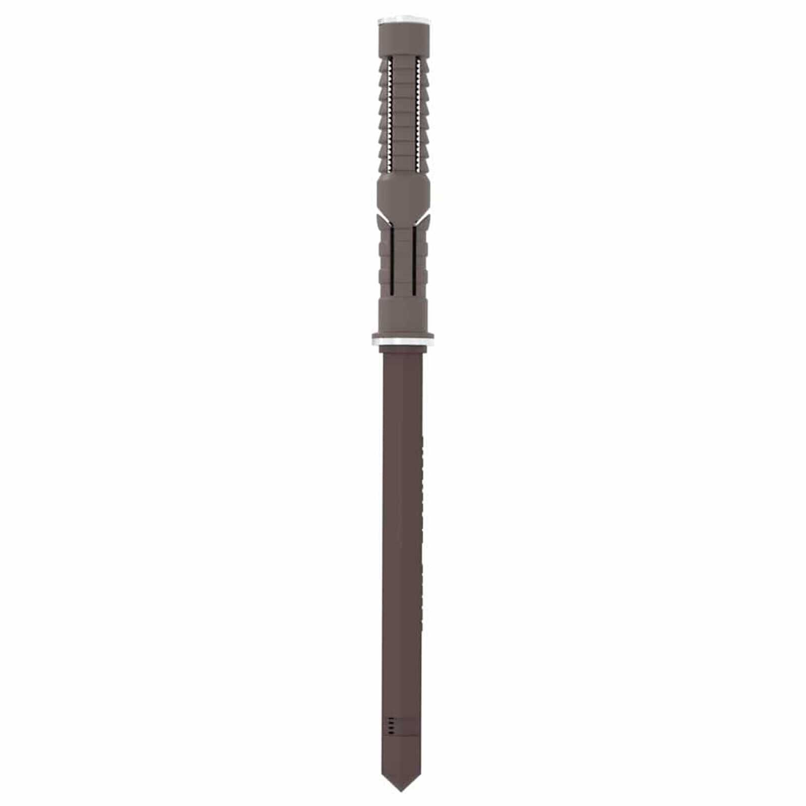 vidaXL Zwevende plankbeugel 12 stuks bruin Ø10 x 170 mm staal