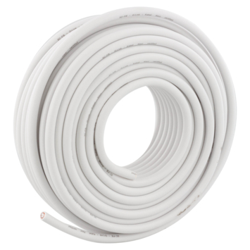 Q-Link coax kabel 20 meter wit kabelkeur