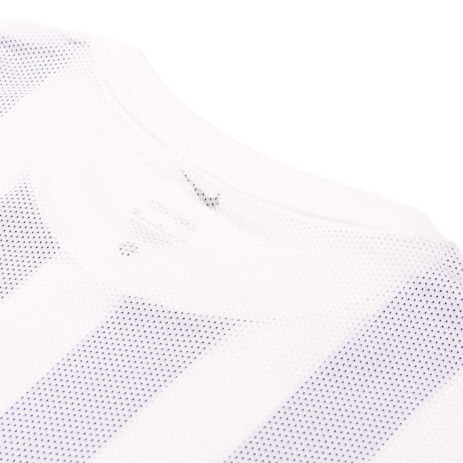 Nike Maillot Dri-FIT Striped Division IV - Blanc/Bleu/Noir Femme