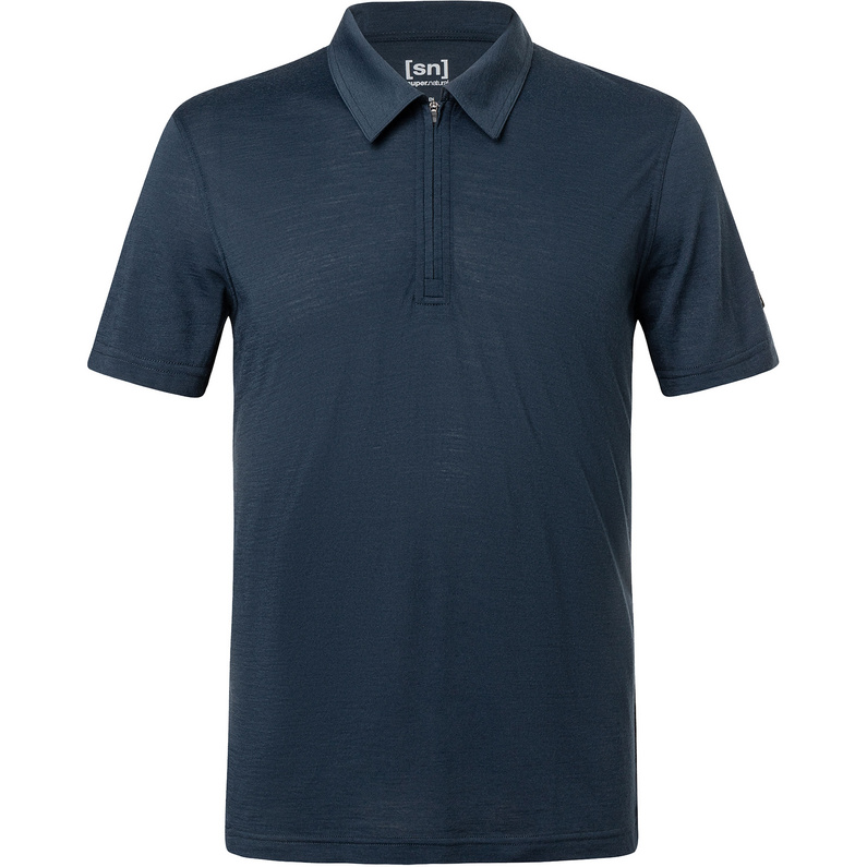 Super.Natural Herren Zip Polo T-Shirt