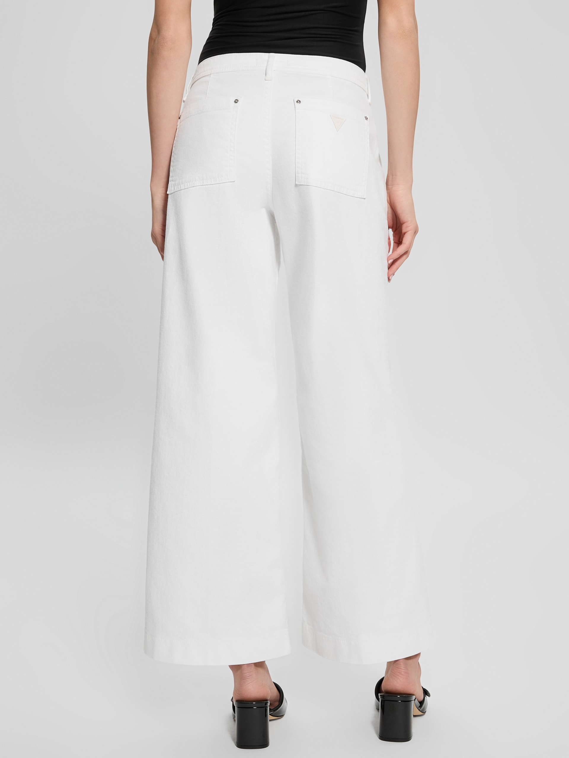 Calça jeans cropped larga Eco Zoya