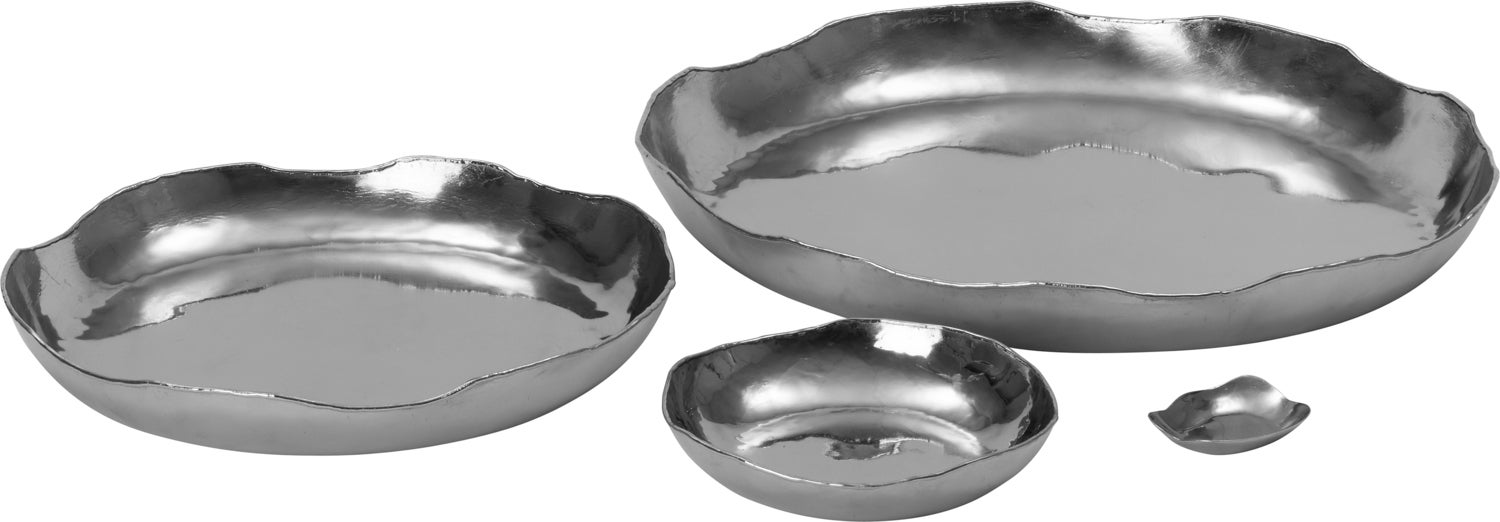 Intratuin decoratieschaal Karen zilver D 60 H 6 cm