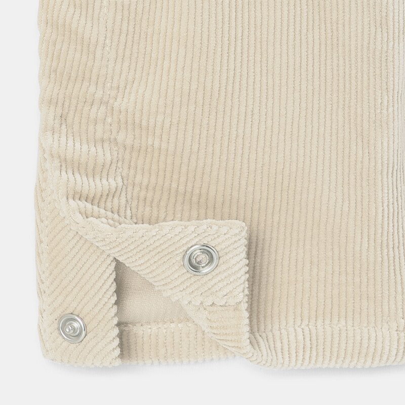 Salopette en velours côtelé beige mixte Absorba Beige