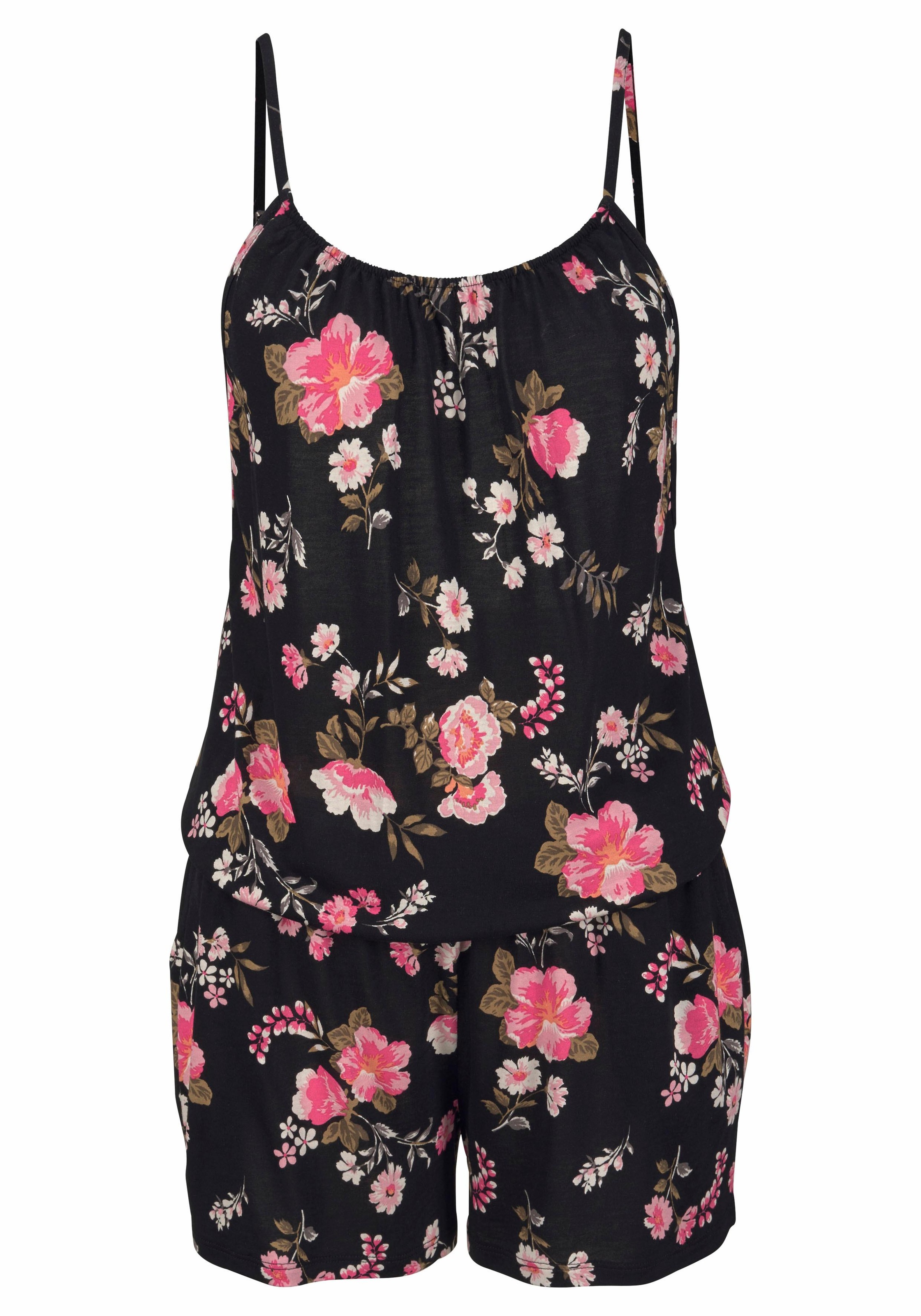 LASCANA Overall , mit Spaghettiträgern und Blumenmuster, sommerlicher Jumpsuit
